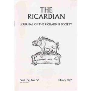   Richard III Society Richard III Society, Irene Cooper and Peter