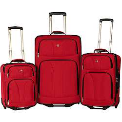 Wenger Swiss Army Red 3 piece SwissGear Luggage Set  