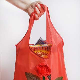 50 Rose Design Reusable Nylon Shopping Bag Favor  
