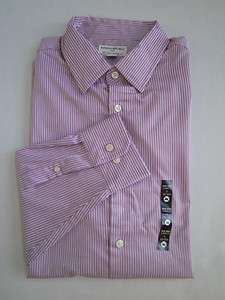 BANANA REPUBLIC Mens Purple Striped Non Iron Classic Fit Button Down 