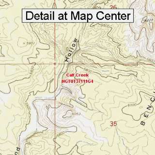 USGS Topographic Quadrangle Map   Calf Creek, Utah (Folded/Waterproof 