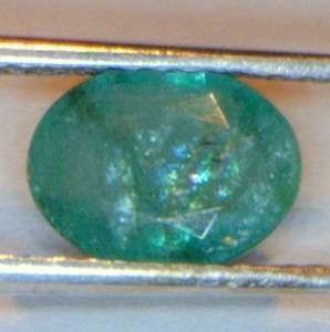 Natural Emerald Translucent Green Indian Gemstone Faceted 8x6 Oval 2 