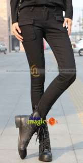   Fashion Vintage Pencil Slim Denim Jeans Pants Trousers Black WPT126