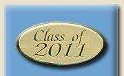 100 Gold Class of 2011 Graduation Seals Stickers  