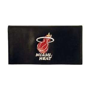  NBA Miami Heat Leather Checkbook Cover: Sports & Outdoors