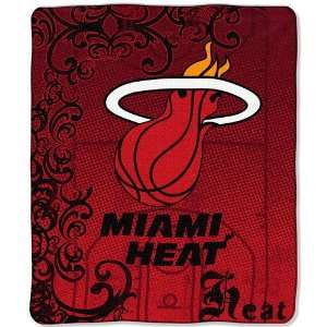  Miami Heat NBA Micro Raschel Throw (50 x60 ) Sports 