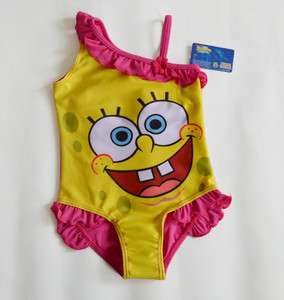   Sponge Bob Swimwear Tankini Bathers 2 9Y Costume Free Shipping  