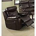 Renu Leather Brown Wall Hugger Theater Recliner Chair  