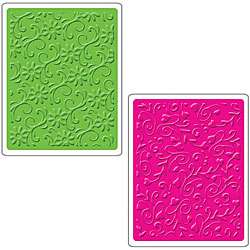 Sizzix Floral Flourishes and Vines Textured Impressions Embossing 