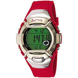 Activa by Invicta Mens Red Digital Watch  Overstock