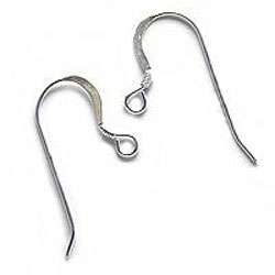 Sterling Silver French Wire Earring Hooks (Set of 50)  