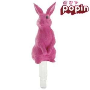  POPIN Rabbit Earphone Jack Accessory (Vivid Pink 