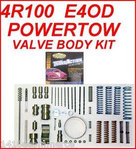 4R100 E4OD PowerTow VALVE BODY KIT HEAVY DUTY & PERFORMANCE, GAS OR 
