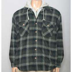 Field & Stream Mens Quilted Flannel Hooded Jacket  Overstock