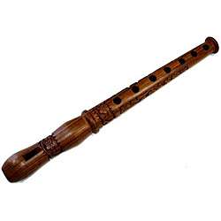 Hand carved Wooden Flute (India)  