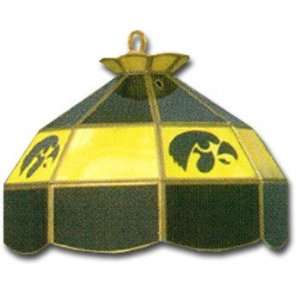    Iowa Hawkeyes 16 Stained Glass Pub Light: Sports & Outdoors