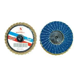  2 Blue Zirconia Roloc Type 27 Flap Discs   80 Grit 
