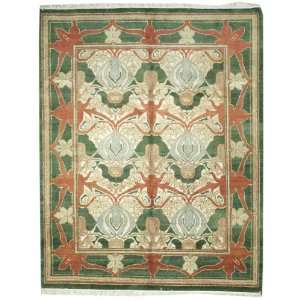  711 x 911 Handmade Knotted Indian Agra New Area Rug From 