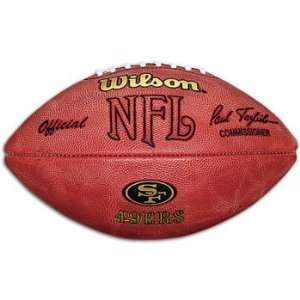 49ers Wilson Official Game Ball With Gold Foil