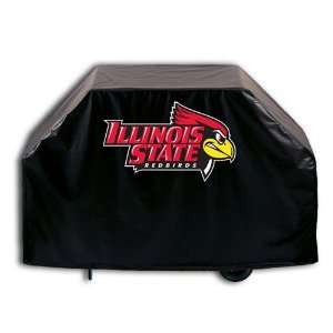  Illinois State Redbirds Logo Grill Cover on Black Vinyl 
