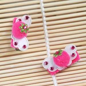   Girls Cute Strawberry with Angel Wings Hair Clip (1757 1): Toys