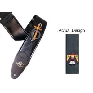  LM Products Embroidered 3 Guitar Strap   Thunderbird 