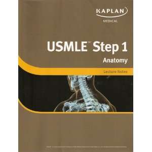  Kaplan Medical USMLE Step 1 Anatomy Lecture Notes Books
