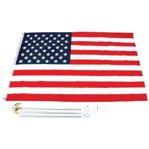   Flag Kit W/ Pole By 5&apos x 3&apos United States Flag and Pole Kit