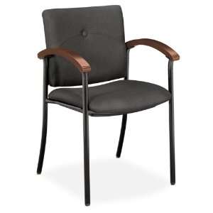  Guest chair, 22x21 1/2x33 1/4, Mahogany/Raven 