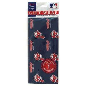  Cleveland Indians MLB Flat Gift Wrap (20x30 Sheets 