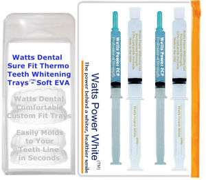 Watts Power Teeth Whitening EVA tray system   2 kits  