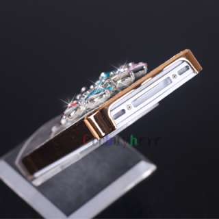 Luxury Design Peacock Crystal Diamond Bling Hard Back Case For iPhone 