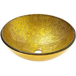 Vigo Gold Tempered Glass Vessel Sink  Overstock