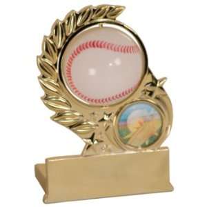    Baseball Gold Wreath Spinner Award Trophy