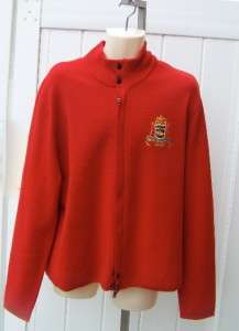 Ralph Lauren Mens polo red xl jacket sweater $165 nwt wool  