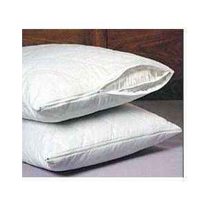 SET OF 2 NEW ZIPPERED QUILTED PILLOW COVERS   STANDARD SIZE  