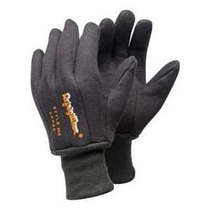  Insulated Jersey Glove, Brown   Medium 