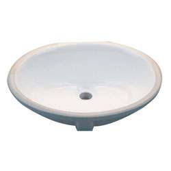 Oval White 17x14 inch Undermount Vanity Sink  Overstock