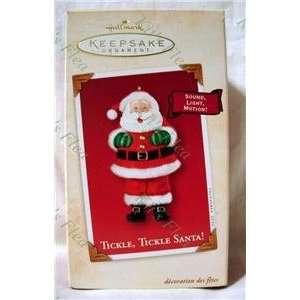  Hallmark Tickle, Tickle Santa dated 2002 Light & Motion 
