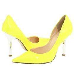GUESS by Marciano Carrie Yellow Neon Pumps/Heels    