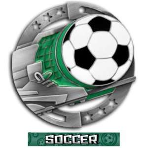  Hasty Awards Custom Soccer Color Medals M 545S SILVER 