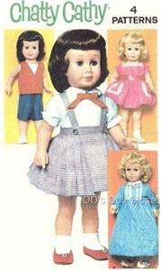Vintage Doll Clothes Pattern~ Group F  20 Chatty Cathy  
