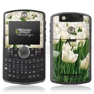  Design Skins for Motorola Q9   White Tulip Design Folie 