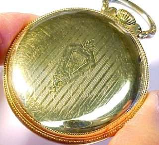 Illinois 1917 Antique Pocket Watch 16s/ 17 Jewels; 10KT Gold Filled 