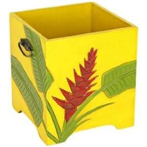  Tropical Heliconia Flower Carved Storage Tub Everything 