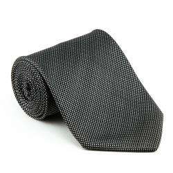 Platinum Ties Mens Black Polo Necktie  