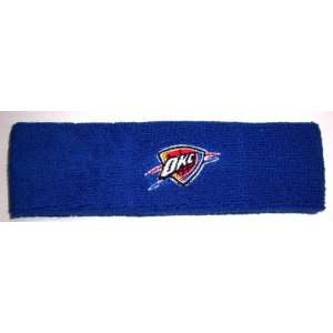  Oklahoma City Thunder Team Logo Terry Cloth NBA Headband 