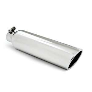 MBRP T5144 4 O.D. 2.25 Inlet 16 Length T304 Stainless Steel Angled 