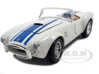 1965 SHELBY COBRA 427 WHITE 1:24 DIECAST MODEL CAR  