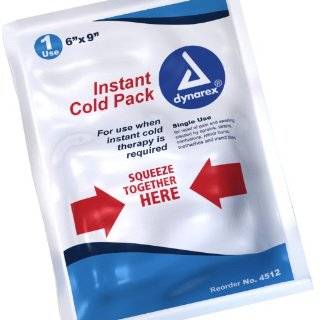 Dynarex Instant Cold Pack, 5 Inches x 9 Inches, 24 Count